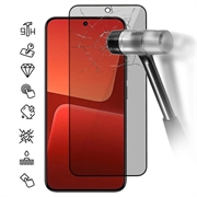 Xiaomi Redmi K70 Ultra Privacy Full Cover Panzerglas - 9H - Schwarz Rand