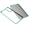 Privat Serie Samsung Galaxy S21 5G Magnetisches Cover - Grün