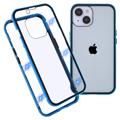 iPhone 14 Max Magnetisches Hülle mit Panzerglas - Blau