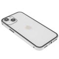iPhone 14 Max Magnetische Hülle mit Panzerglas - Silber