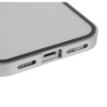 iPhone 14 Max Magnetische Hülle mit Panzerglas - Silber