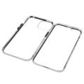 iPhone 14 Max Magnetische Hülle mit Panzerglas - Silber