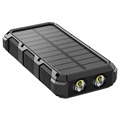 Psooo M2 Drahtlose Solar Powerbank - 36800mAh - Schwarz