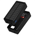 Psooo PS-400 Solar Powerbank - 4xUSB-A, 30000mAh - Schwarz