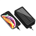 Psooo PS-400 Solar Powerbank - 4xUSB-A, 30000mAh - Schwarz