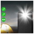 Psooo PS-400 Solar Powerbank - 4xUSB-A, 30000mAh - Schwarz