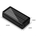 Psooo PS-400 Solar Powerbank - 4xUSB-A, 30000mAh - Schwarz