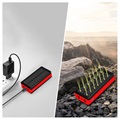 Psooo PS-400 Solar Powerbank - 4xUSB-A, 30000mAh - Rot