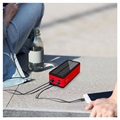 Psooo PS-400 Solar Powerbank - 4xUSB-A, 50000mAh - Rot