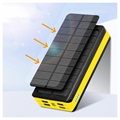 Psooo PS-406 Solar Powerbank/Qi Ladegerät - 20000mAh - Gelb