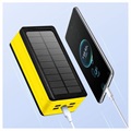 Psooo PS-406 Solar Powerbank/Qi Ladegerät - 40000mAh - Gelb