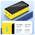 Psooo PS-406 Solar Powerbank/Qi Ladegerät - 40000mAh - Gelb