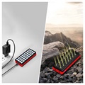 Psooo PS-900 Solar Powerbank mit LED-Licht - 30000mAh - Rot