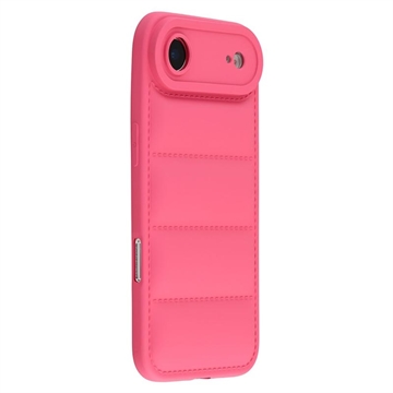 iPhone Air Pufferjacke Stoßfeste TPU-Hülle - Hot Pink