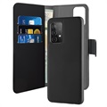Puro 2-in-1 Magnetische Samsung Galaxy A52 5G, Galaxy A52s Wallet Hülle - Schwarz