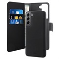 Puro 2-in-1 Samsung Galaxy S22 5G Magnetische Wallet Hülle - Schwarz