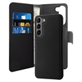 Puro 2-in-1 Samsung Galaxy S23 5G Magnetische Wallet Hülle - Schwarz