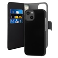 Puro 2-in-1 Magnetische iPhone 13 Mini Wallet Hülle - Schwarz