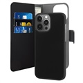 Puro 2-in-1 Magnetische iPhone 13 Pro Max Wallet Hülle - Schwarz