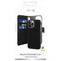 Puro 2-in-1 Magnetische iPhone 13 Pro Max Wallet Hülle - Schwarz