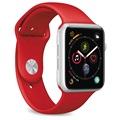 Puro Icon Apple Watch Series 7/SE/6/5/4/3/2/1 Silikon Armband - 45mm/44mm/42mm - Rot