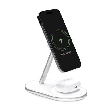 Puro Mag Station 2-in-1 Wireless-Ladestation - Weiß
