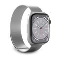 Apple Watch Series 9/8/SE (2022)/7/SE/6/5/4/3/2/1 Puro Milanese Gurt - 41mm/40mm/38mm - Silber