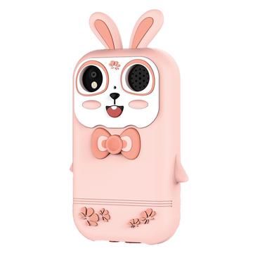 Q13 Kinder-Lernspielzeug mit Kamera und Spielen - Pinker Hase