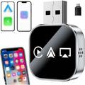 Q1AS 3-in-1 Wireless CarPlay & Android Auto Adapter mit AirPlay - Silber / Schwarz