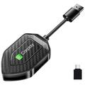 Q1D 2-in-1-Adapter für kabelgebundenes und kabelloses CarPlay und Android Auto - USB-A/USB-C-Anschlüsse