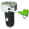 Q2Power Kfz-Ladegerät mit USB-C Kabel und 2x USB Ports - 3.1A