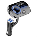 QC3.0 Kfz-Ladegerät / Bluetooth FM Transmitter mit RGB BC49AQ - Schwarz