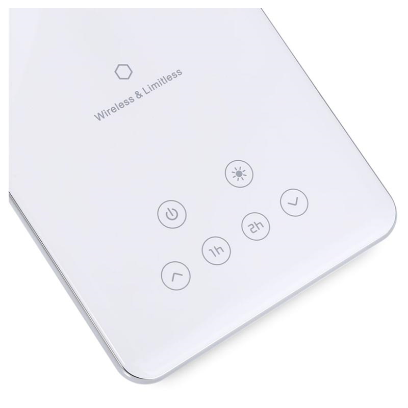 Qi Wireless Ladegerät mit LED Lampe und USB Anschluss WD102 Weiß Qi Wireless Ladegerät mit LED Lampe und USB Anschluss WD102 Weiß