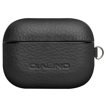 Qialino Premium AirPods Pro Lederhülle - Schwarz