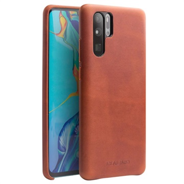 Qialino Premium Huawei P30 Pro Lederhülle - Braun