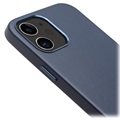 Qialino Premium iPhone 12 Mini Lederhülle - Blau
