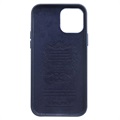 Qialino Premium iPhone 12 Mini Lederhülle - Blau