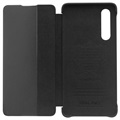 Qialino Smart View Huawei P30 Leder Flip Case - Schwarz