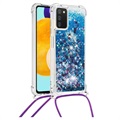 Quicksand Serie Samsung Galaxy A03s TPU Case - Blau