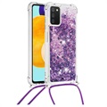 Quicksand Serie Samsung Galaxy A03s TPU Case - Purpur