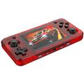 R36H Handheld-Spielkonsole mit Spielen - 128 GB - Transparentes Rot