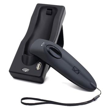 R40 Kabelloser 2D-Barcodescanner mit Ladestation - Bluetooth, 2.4GHz - Schwarz