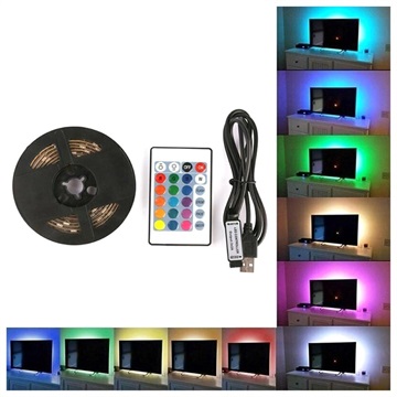 RGB-Dekorations-LED-Streifenleuchte mit 16 Farben - 5m