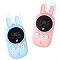 Rabbit Design Kinder Walkie Talkies XJ11 - Blau & Rosa