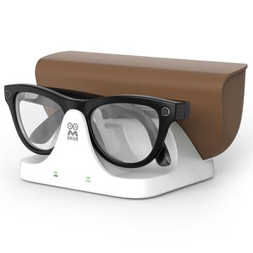 Ray-Ban Meta AI-Brille Gen 1/Gen 2 AMVR CD3 Magnetische 2-in-1-Schnellladestation - Weiß