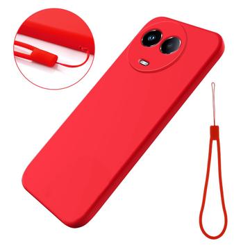 Realme 11/11x Liquid Silikonhülle - Rot