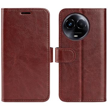 Realme 11/11x Wallet Schutzhülle mit Magnetverschluss - braun