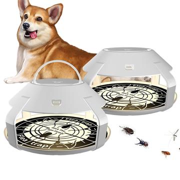 Wiederaufladbare LED Flohfalle Licht - 2 Stk. - Weiß