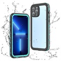 Redpepper Dot+ iPhone 13 Pro Max Wasserdichte Hülle - IP68 - Blau / Schwarz