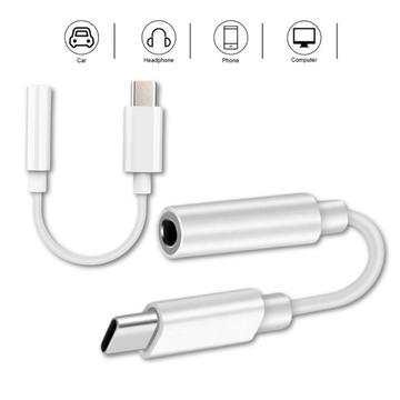 Reekin Hochwertiger USB-C / 3.5mm Adapter - Weiß